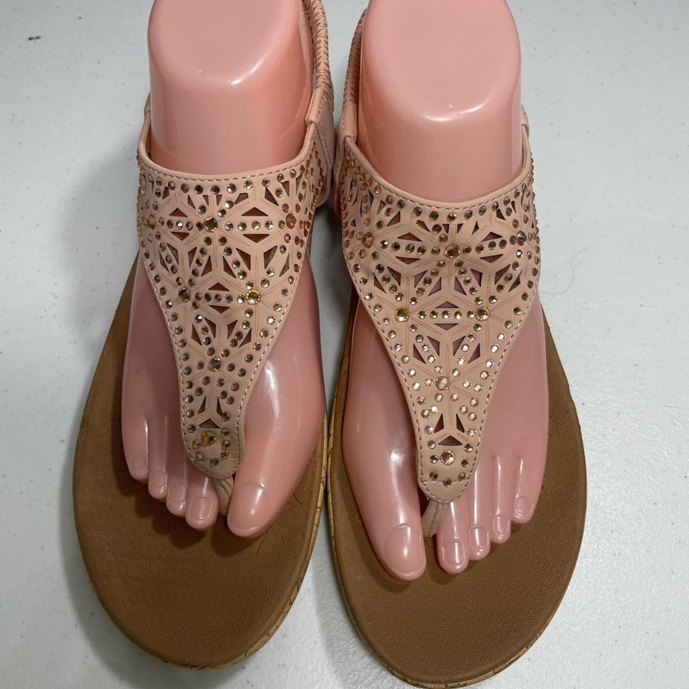 Womens Skechers Luxe Foam Elegant Pink Sandals Size 9 SB-